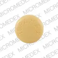 Topamax (Topiramate [ toe-pyre-a-mate ])-TOPAMAX 100-100 mg-Yellow-Round