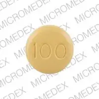 Topamax (Topiramate [ toe-pyre-a-mate ])-TOPAMAX 100-100 mg-Yellow-Round