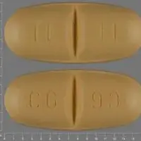 Trileptal (Oxcarbazepine [ ox-kar-bay-zeh-peen ])-TE TE CG CG-300 mg-Yellow-Oval