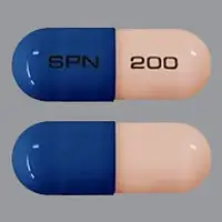 Trokendi xr (Topiramate [ toe-pyre-a-mate ])-SPN 200-200 mg-Blue & Pink-Capsule-shape