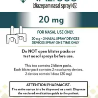 Valtoco (Diazepam nasal [ dye-az-e-pam ])-medicine-20 mg (two 10 mg nasal spray devices)