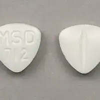 Vasotec (Enalapril [ e-nal-a-pril ])-MSD 712-5 mg-White-Three-sided