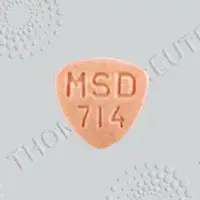 Vasotec (Enalapril [ e-nal-a-pril ])-MSD714-20 mg-Orange-Three-sided