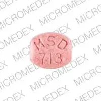 Vasotec (Enalapril [ e-nal-a-pril ])-VASOTEC MSD 713-10 mg-Pink-Four-sided