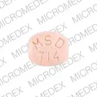 Vasotec (Enalapril [ e-nal-a-pril ])-VASOTEC MSD 714-20 mg-Beige-U-shape