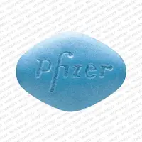 Viagra (Sildenafil (oral) [ sil-den-a-fil ])-Pfizer VGR 100-100 mg-Blue-Four-sided