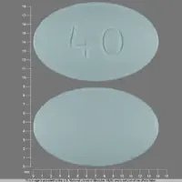 Viibryd (Vilazodone [ vil-az-oh-done ])-40-40 mg-Blue-Oval