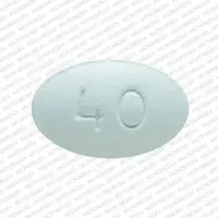 Viibryd (Vilazodone [ vil-az-oh-done ])-40-40 mg-Blue-Oval