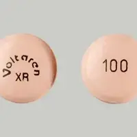 Voltaren (Diclofenac [ dye-kloe-fen-ak ])-VOLTAREN XR 100-100 mg-Pink-Round