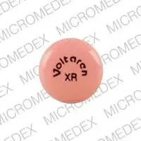 Voltaren (Diclofenac [ dye-kloe-fen-ak ])-VOLTAREN XR 100-100 mg-Pink-Round