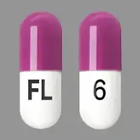 Vraylar (Cariprazine)-FL 6-6 mg-Purple / White-Capsule-shape