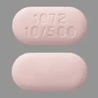 Xigduo xr (Dapagliflozin and metformin [ dap-a-gli-floe-zin-and-met-for-min ])-1072 10/500-10 mg / 500 mg-Pink-Capsule-shape