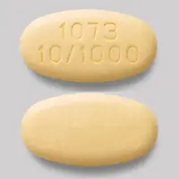 Xigduo xr (Dapagliflozin and metformin [ dap-a-gli-floe-zin-and-met-for-min ])-1073 10/1000-10 mg / 1000 mg-Yellow-Oval