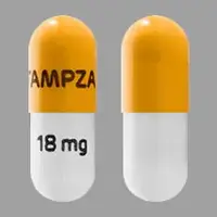 Xtampza er (Oxycodone)-XTAMPZA ER 18 mg-18 mg-Yellow & White-Capsule-shape