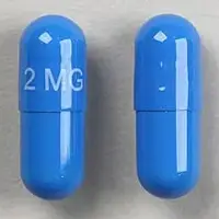 Zanaflex (Tizanidine [ tye-zan-i-deen ])-2 MG-2 mg-Blue-Capsule-shape