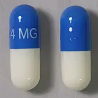 Zanaflex (Tizanidine [ tye-zan-i-deen ])-4 MG-4 mg-Blue & White-Capsule-shape