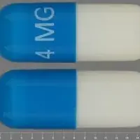 Zanaflex (Tizanidine [ tye-zan-i-deen ])-4 MG-4 mg-Blue & White-Capsule-shape