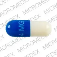 Zanaflex (Tizanidine [ tye-zan-i-deen ])-4 MG-4 mg-Blue & White-Capsule-shape