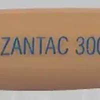 Zantac (Ranitidine [ ra-ni-ti-deen ])-GLAXO ZANTAC 300-300 MG-Brown-Capsule-shape