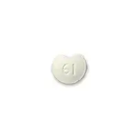 Zebeta (Bisoprolol [ bis-oh-proe-lol ])-b 61-10 mg-White-Heart-shape