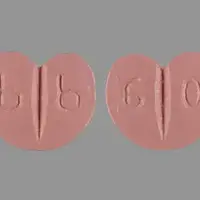 Zebeta (Bisoprolol [ bis-oh-proe-lol ])-b b 6 0-5 mg-Pink-Heart-shape