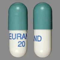 Zenpep (Pancrelipase [ pan-kre-lye-pace ])-EURAND 20-pancrelipase (20,000 units lipase, 68,000 units protease, 109,000 units amylase)-Green & White-Capsule-shape