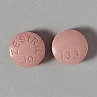 Zestril (Lisinopril [ lyse-in-oh-pril ])-ZESTRIL 30 133-30 mg-Pink-Round