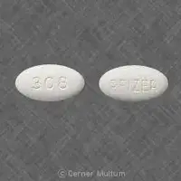 Zithromax z-pak (Azithromycin (oral/injection) [ a-zith-roe-mye-sin ])-308 PFIZER-600 mg-White-Oval