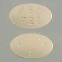 Zocor (Simvastatin [ sim-va-sta-tin ])-MSD 726 ZOCOR 5-5 mg-Beige-Oval