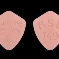 Zocor (Simvastatin [ sim-va-sta-tin ])-ZOCOR MSD 749-40 mg-Pink-U-shape