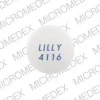 Zyprexa (Olanzapine (oral) [ oh-lanz-a-peen ])-LILLY 4116-7.5 mg-White-Round