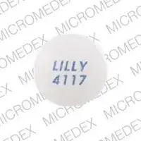 Zyprexa (Olanzapine (oral) [ oh-lanz-a-peen ])-LILLY 4117-10 mg-White-Round