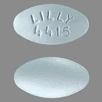 Zyprexa (Olanzapine (oral) [ oh-lanz-a-peen ])-LILLY 4415-15 mg-Blue-Oval