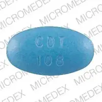 Caduet (Amlodipine and atorvastatin [ am-loe-di-peen-and-a-tor-va-sta-tin ])-CDT 108 Pfizer-10 mg / 80 mg-Blue-Oval