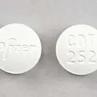 Caduet (Amlodipine and atorvastatin [ am-loe-di-peen-and-a-tor-va-sta-tin ])-CDT 252 Pfizer-2.5 mg / 20 mg-White-Round