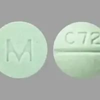 Clozapine (Clozapine [ kloe-za-peen ])-M C72-50 mg-Green-Round