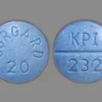 Corgard (Nadolol [ na-doe-lol ])-CORGARD 20 KPI 232-20 mg-Blue-Round