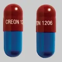 Creon (Pancrelipase [ pan-kre-lye-pace ])-CREON 1206-30,000 units amylase / 6,000 units lipase / 19,000 units protease-Orange / Blue-Capsule-shape