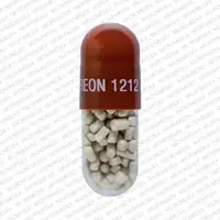 Creon (Pancrelipase [ pan-kre-lye-pace ])-CREON 1212-60,000 units amylase / 12,000 units lipase / 38,000 units protease-Brown / Clear-Capsule-shape