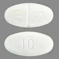 Demadex (Torsemide (oral/injection) [ tor-se-mide ])-BM 103 10-10 mg-White-Oval