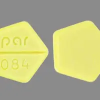 Dexamethasone (injection) (Dexamethasone (injection) [ dex-a-meth-a-sone ])-par 084-0.5 mg-Yellow-Five-sided