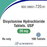 Dicyclomine (Dicyclomine (oral/injection) [ dye-sye-kloe-meen ])-D 20-20 mg-Blue-Round