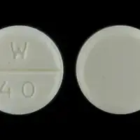 Digoxin (oral/injection) (Digoxin (oral/injection) [ di-jox-in ])-W 40-125 mcg (0.125 mg)-Yellow-Round