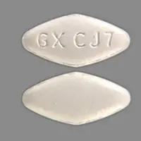 Epivir (Lamivudine [ la-miv-ue-deen ])-GX CJ7-150 mg-White-Four-sided