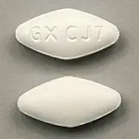 Epivir (Lamivudine [ la-miv-ue-deen ])-GX CJ7-150 mg-White-Four-sided