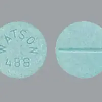 Estradiol vaginal (Estradiol vaginal (systemic) [ es-tra-dye-ole-va-jin-ul ])-WATSON 488-2 mg-Blue-Round