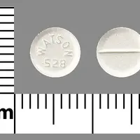 Estradiol topical (Estradiol topical [ ess-tra-dye-ol-top-ik-al ])-WATSON 528-0.5 mg-White-Round