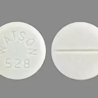 Estradiol vaginal (Estradiol vaginal (systemic) [ es-tra-dye-ole-va-jin-ul ])-WATSON 528-0.5 mg-White-Round