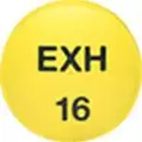 Exalgo (Hydromorphone (oral) [ hye-droe-mor-fone ])-EXH 16-16 mg-Yellow-Round