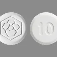 Fanapt (Iloperidone [ eye-loe-per-i-done ])-Logo 10-10 mg-White-Round